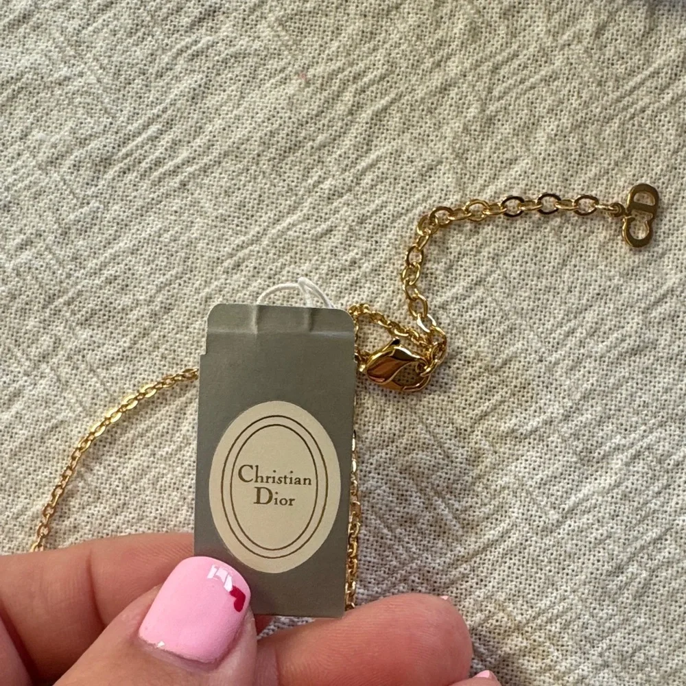 Dior Necklace with Sparkling Heart Pendant! NWTs - Picture 5 of 5